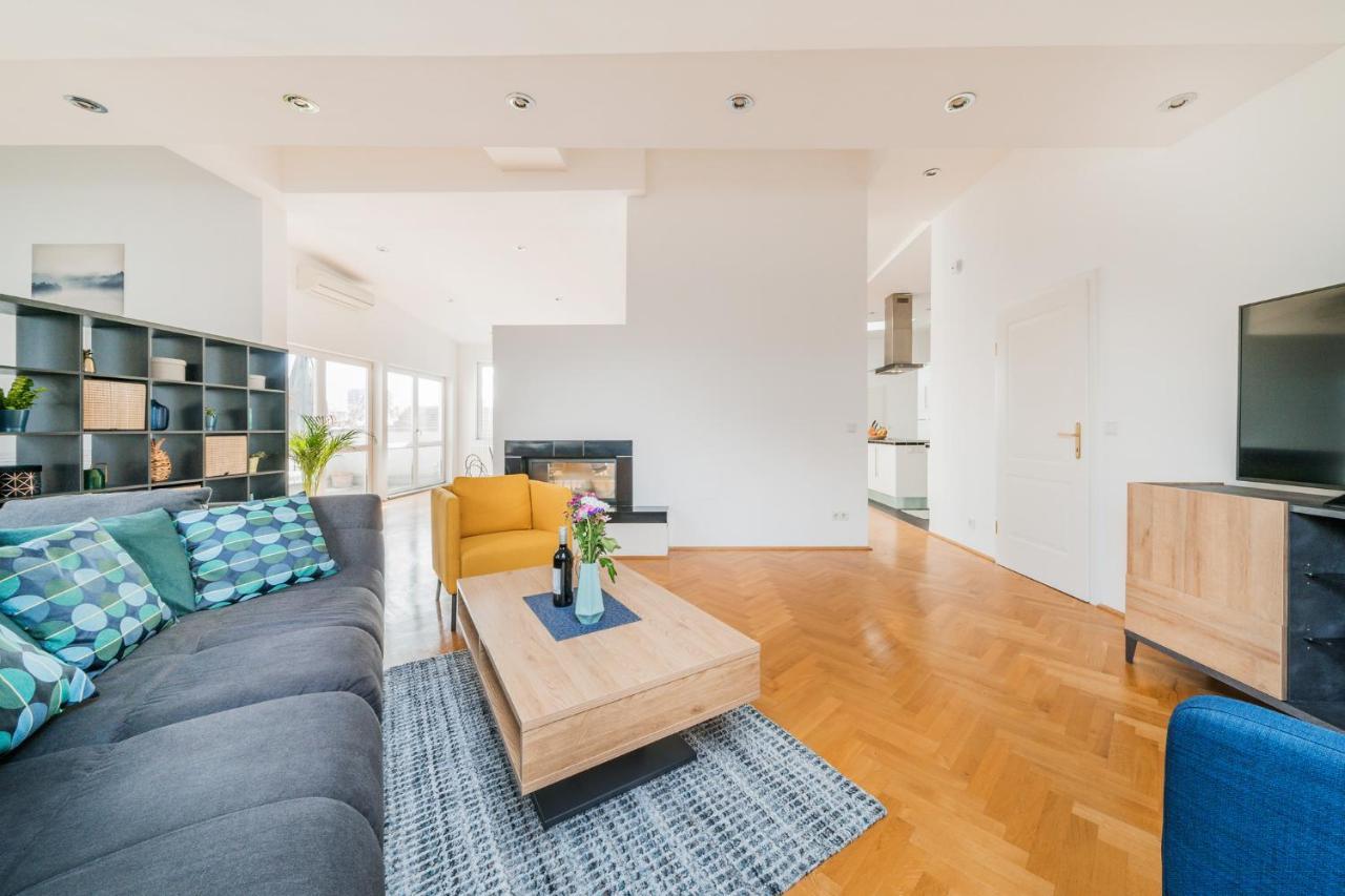 Penthouse Apartment - Sauna - Terrasse - Kamin - Ac ウィーン エクステリア 写真