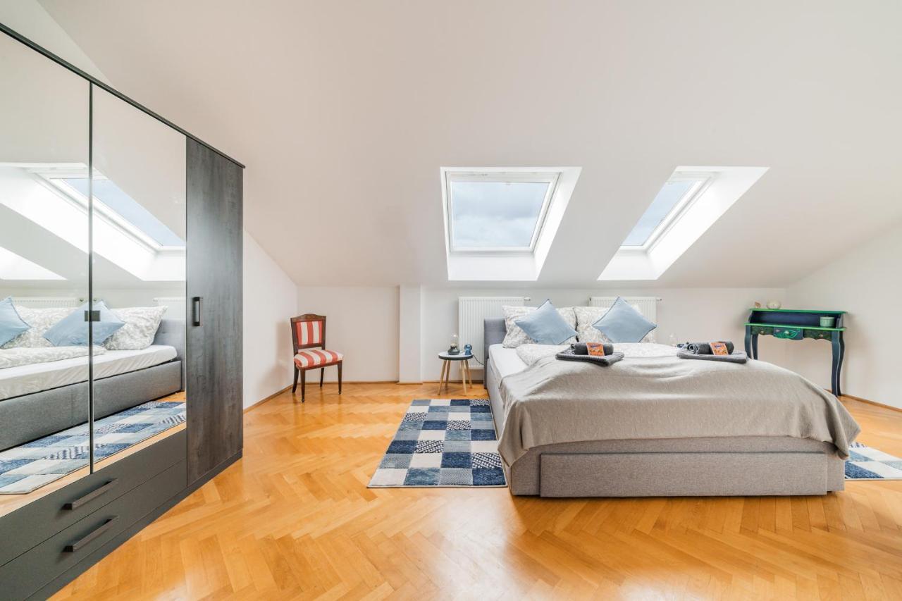 Penthouse Apartment - Sauna - Terrasse - Kamin - Ac ウィーン エクステリア 写真