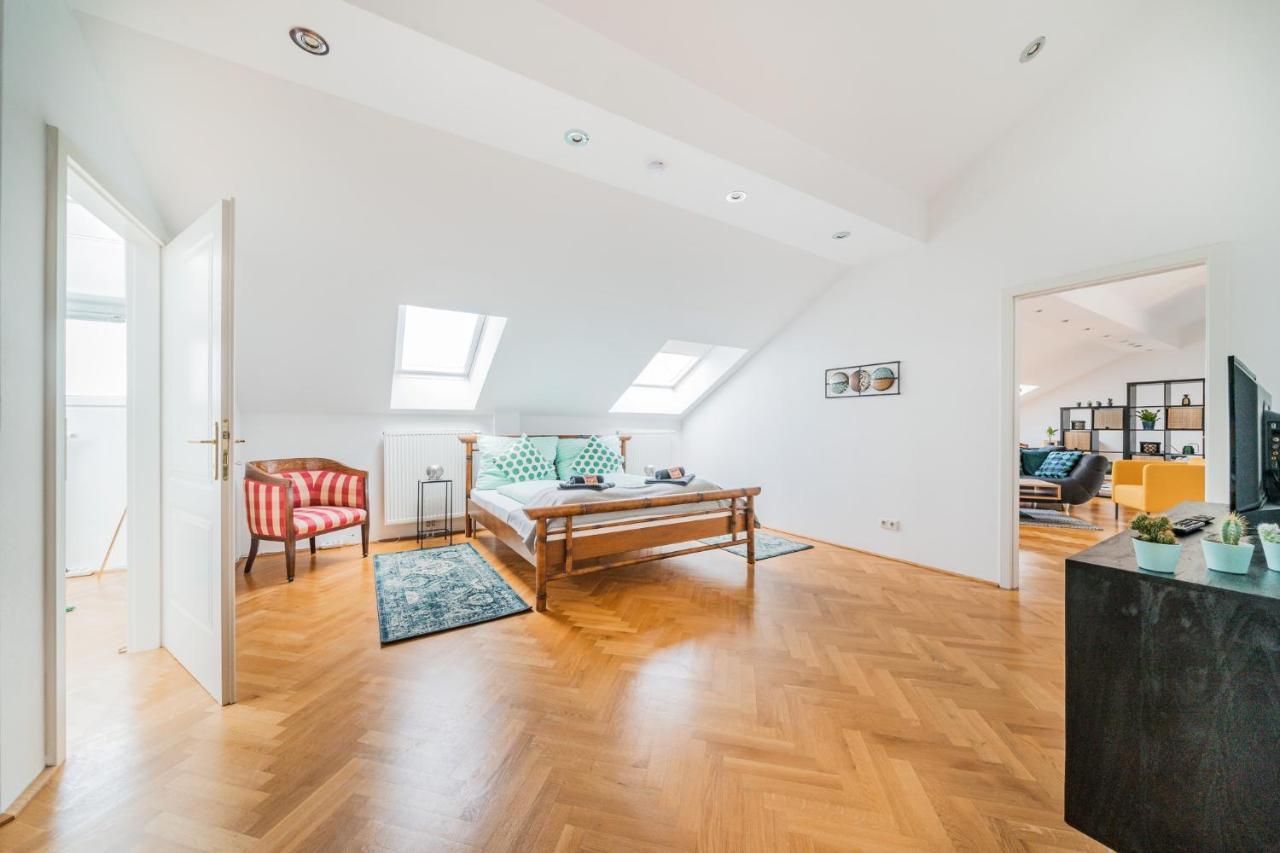 Penthouse Apartment - Sauna - Terrasse - Kamin - Ac ウィーン エクステリア 写真